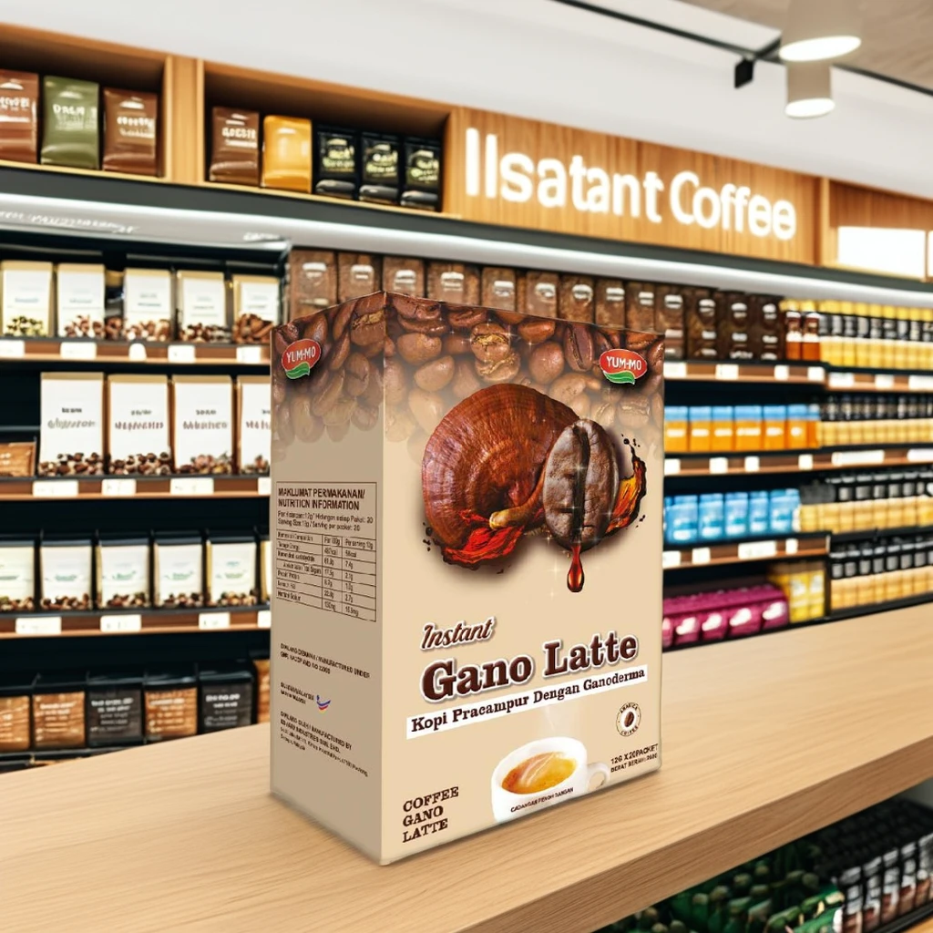 OEM ODM 2 в 1 Растворимый Кофе Ganoderma без сахара кофе с ореховым вкусом крем ореховый вкус сертифицированные кофейные принадлежности