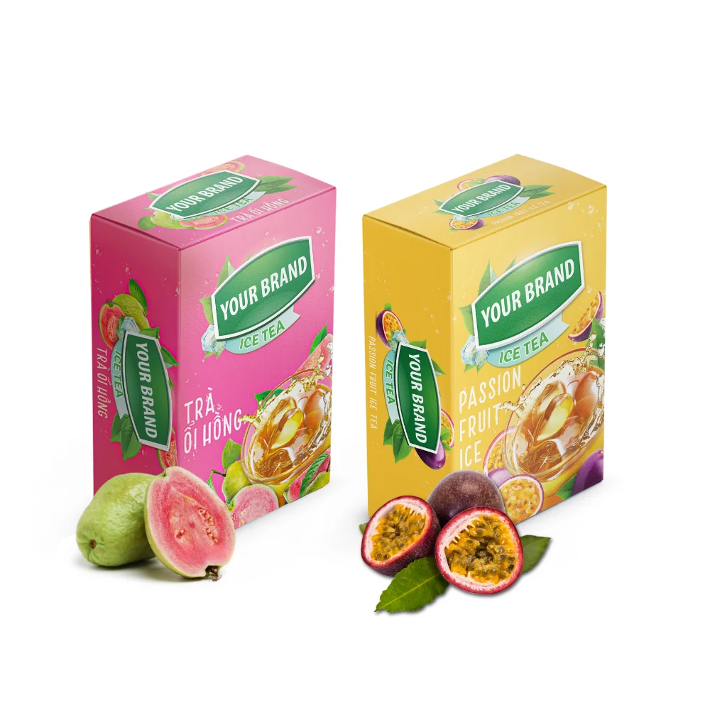 Услуги Private Label passy Fruit ледяной чай порошок смешанный энергетический 10 18 пакетиков в коробке розовый напиток Из Гуавы