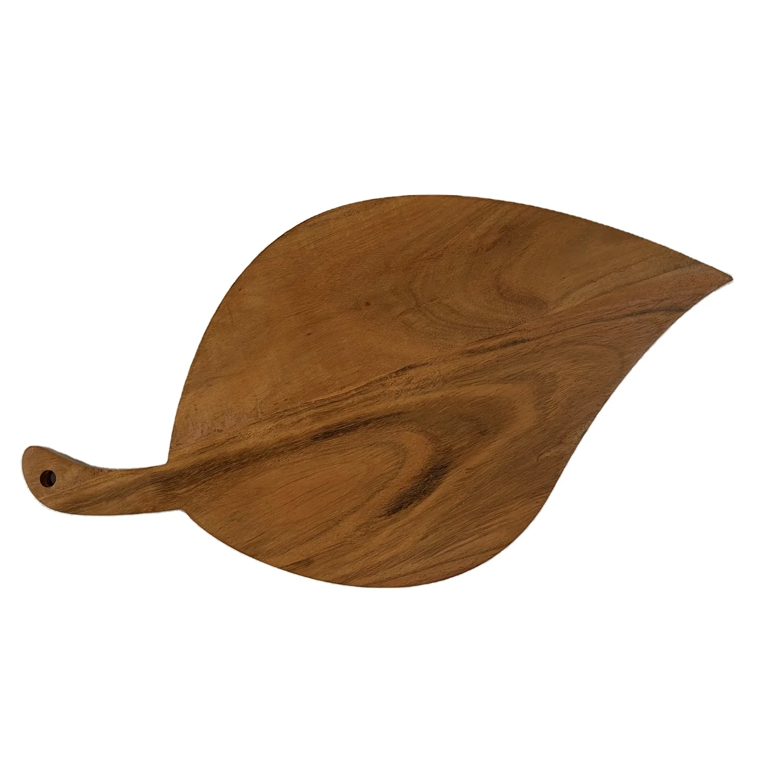 Customized Natural Wooden Chopping Board Elegant Leaf Shape Vegetable & Fruit Cutting Board for Sale