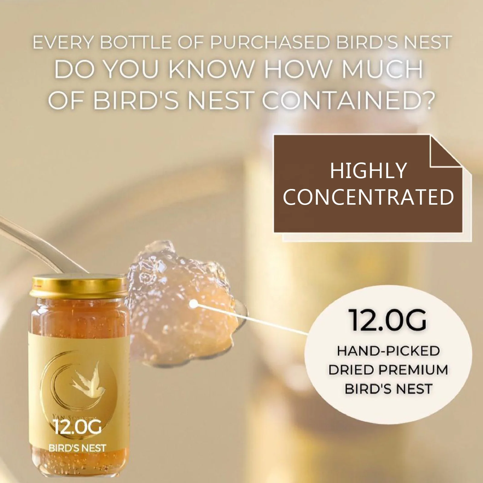 Высококачественное Концентрированное 100% Птичье гнездо (оригинальный коричневый сахарный вкус) Yan Society HALAL Malaysia 150 мл бутылка
