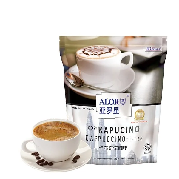 HALALALOR Ready-to-Ship Instant Cappuccino White Coffee Instant Coffee Packaged Bag Sachet Variety Chocolate Cream Nut Bitter