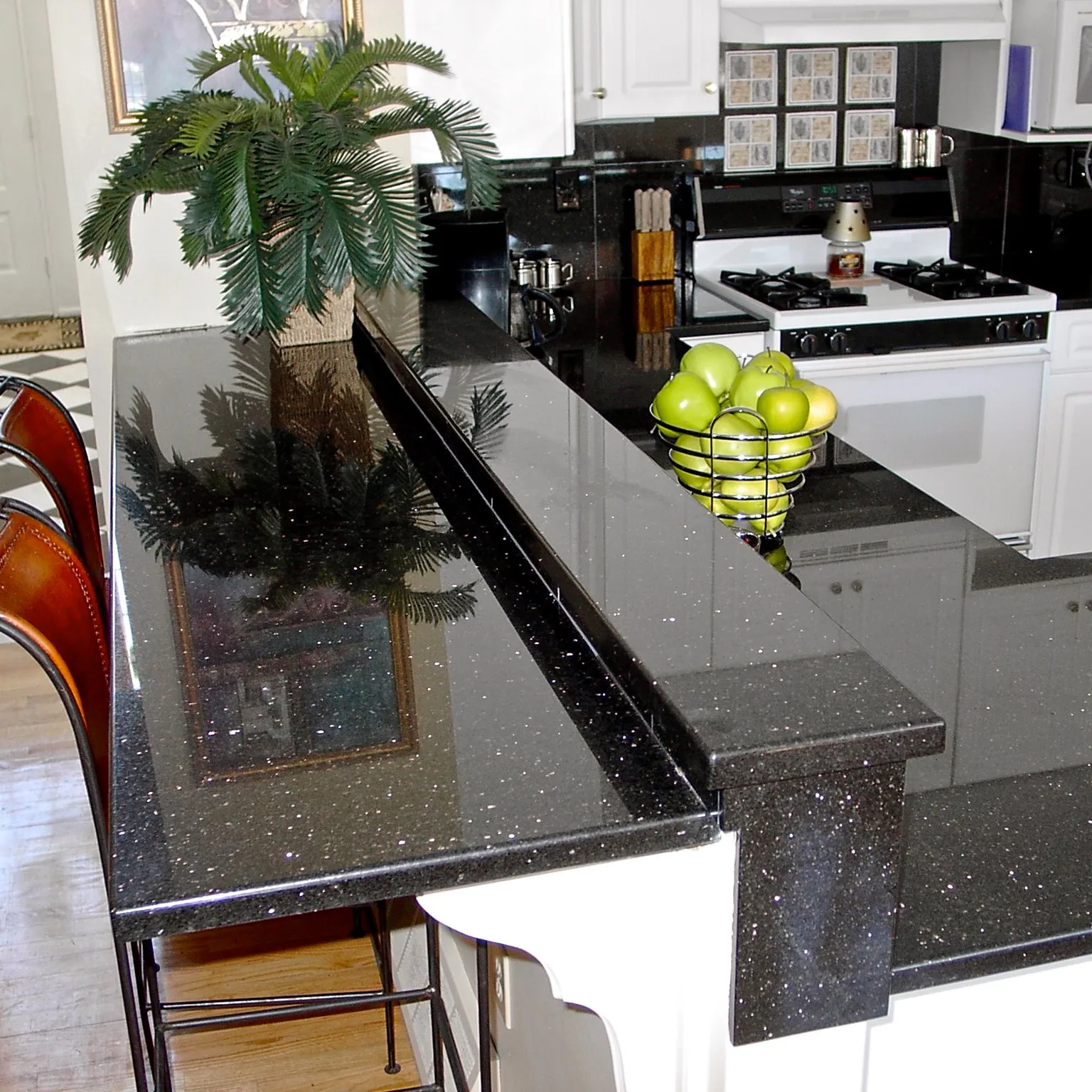 Premium Polished Black Galaxy Granite Slab Tile Modern Design for Kitchen Bathroom Living Room Outdoor Natural Stone Block