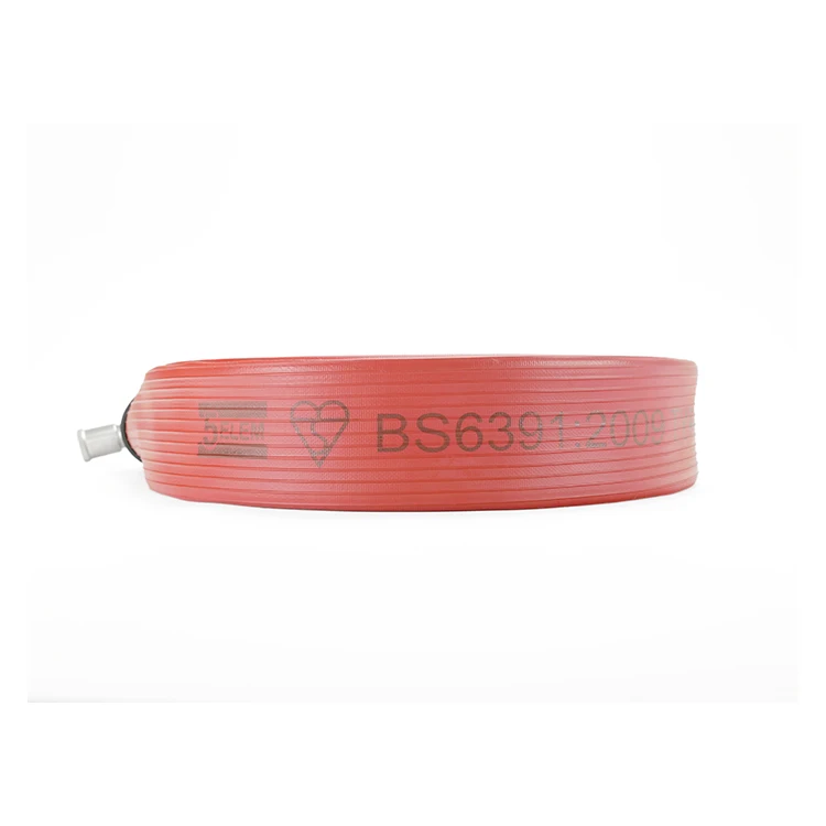 BS6391 Type3 Listed Nitrile Rubber Fire Hose High Quality Layflat Firefighting Hose