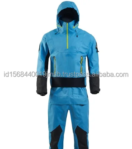 OEM Work Jacket Men Drysuit for Men Dry Suit with Latex Cuff and Splash Collar Flatwater Clothes