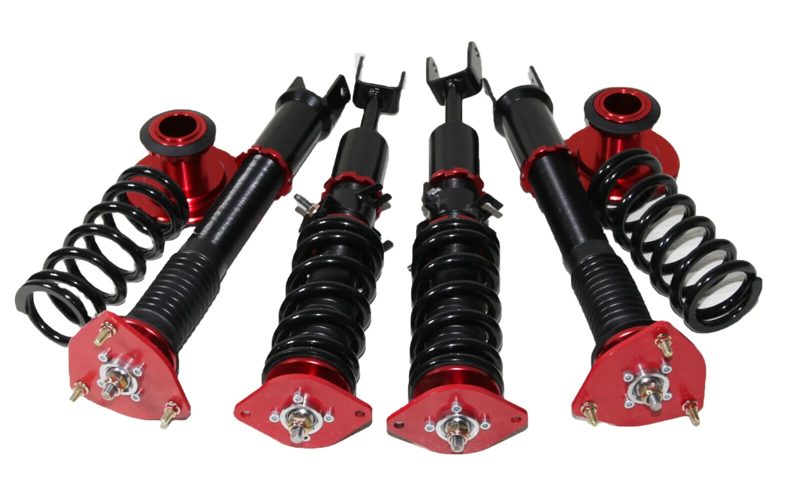 For 2003-2008 Nis*an 350Z Base Coupe 2D EMUSA Full Coilover Suspension RED