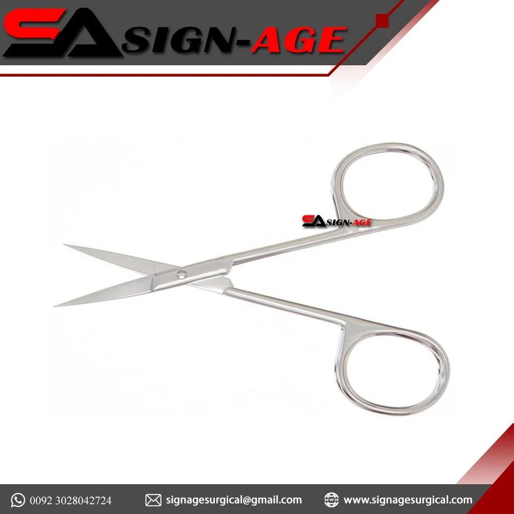 Top Rated 2022 Stainless Steel Eyebrow Scissors Beauty Scissors With Private Label & Packaging