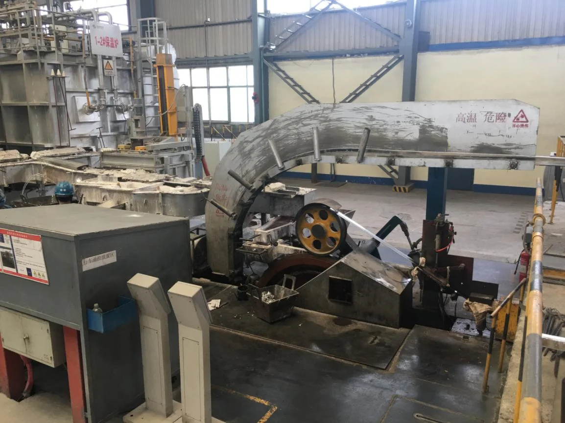 mass production induction heating Aluminum rod continuous casting and rolling line  machine