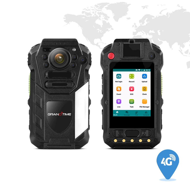 Wearable Body Worn 4G LTE Camera Android Cellular 1080P HD Live-Streaming IR Night Vision POC Commander Body Camera Recorder