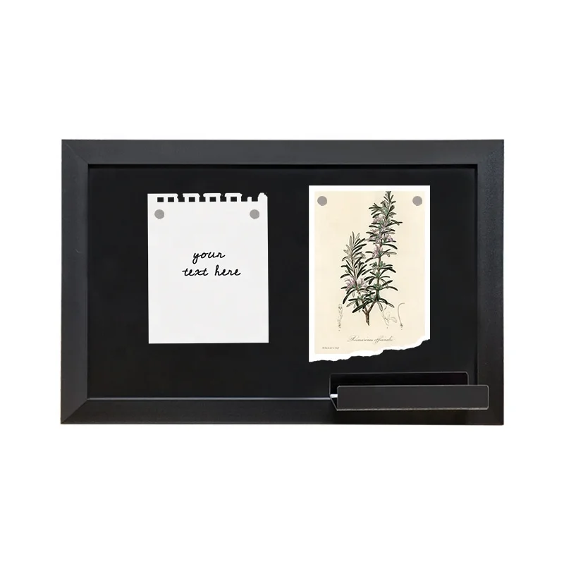 Объявлений черная доска Оформлена Настенный сообщение с крепящимся