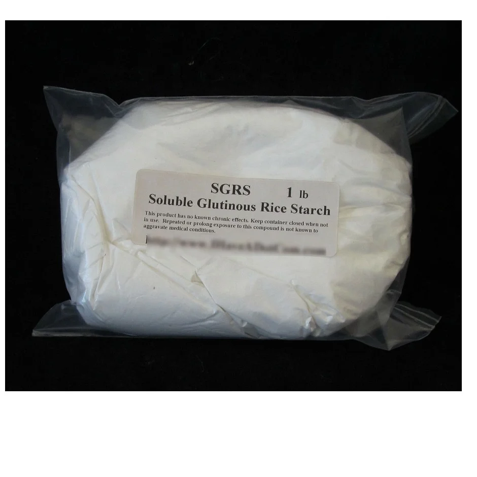 Soluble Glutinous Rice Starch  Imported SGRS 1 LB Binder Thickener Adhesive