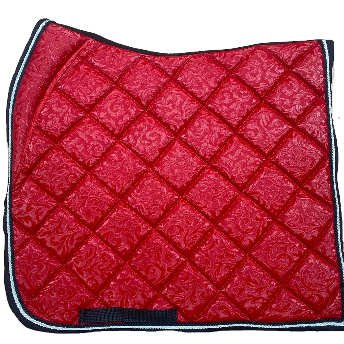 Custom Luxury Horse Saddle Pad Flourish Fabric Quality saddle pad BLUEFEBREK designs sizes and logos Equestrian Horse Saddle pad