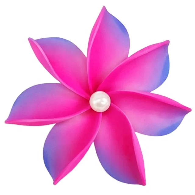 Best seller good quality Handcraft Handmade artificial tahitian foam flower with special tattoo and color pattern