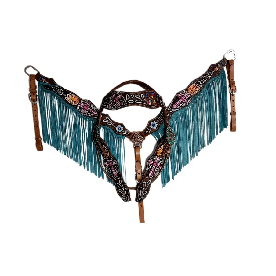 Genuine Leather Western Headstall Bridle Equestrian Product for Riding Horses Custom Logo Fancy Stitching Available Bulk Price