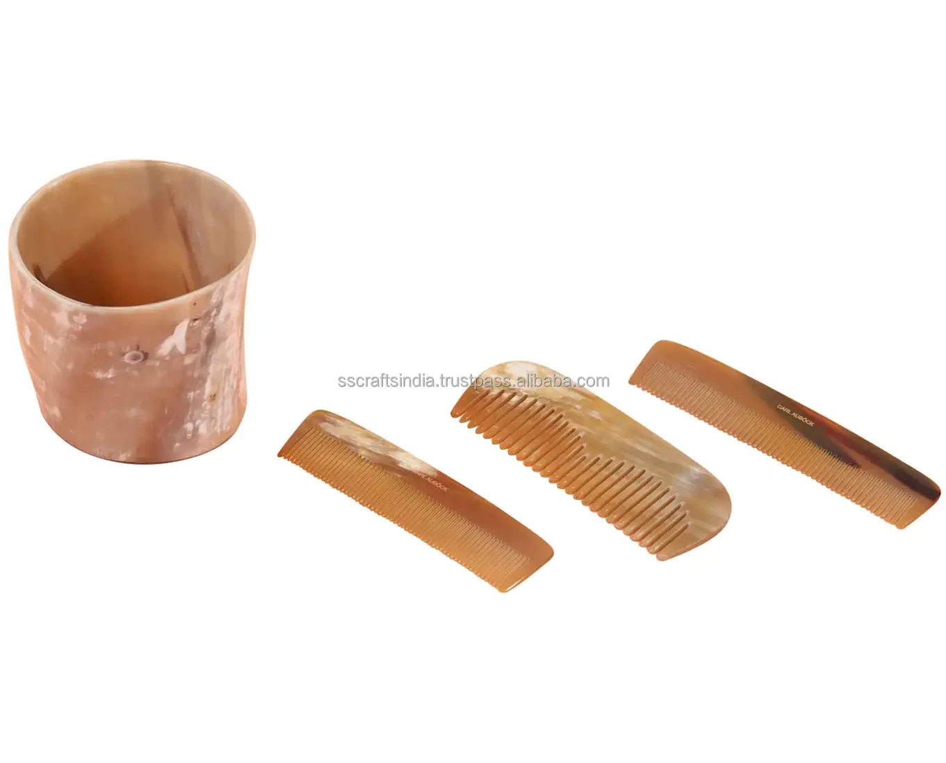 Unique Buffalo Horn Comb For Hair Horn Comb Hair Extension Color Full Natural Horn For Hair With Best Quality Indian Wholesaler