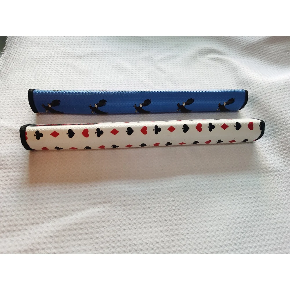 Custom OEM Customized Logo Golf Club Rubber Grip  Golf PU Leather Putter Grips