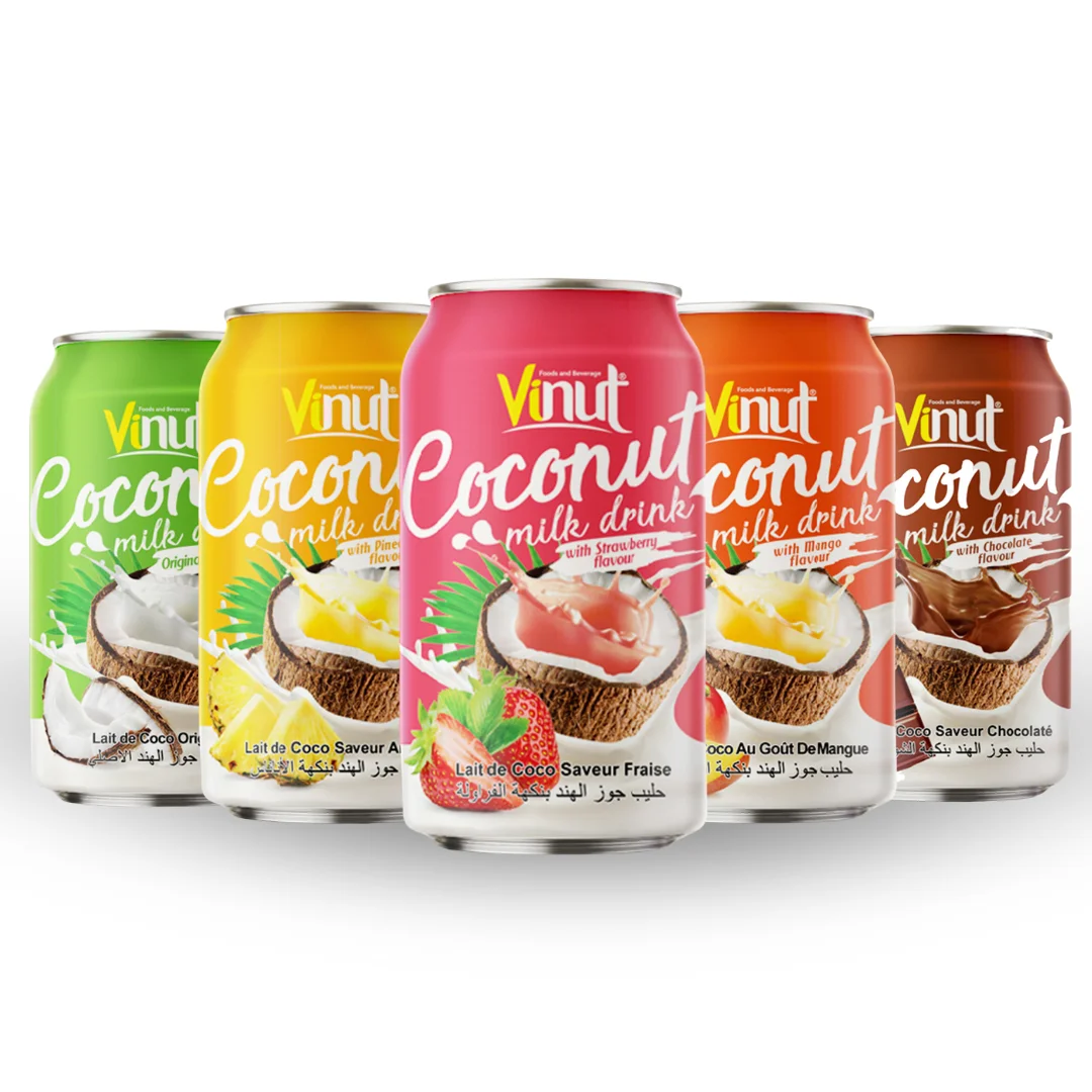 Private Label Customization Coconut Milk Drink Flavored Variety - VINUT Vietnam Factory, Free Sample, Best Wholesale Price, Low