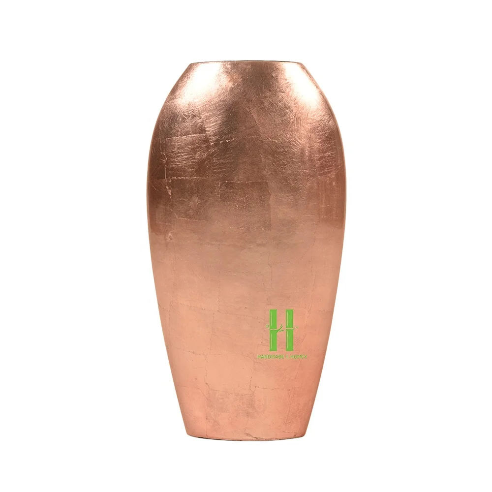 Modern Bamboo Lacquer Vase Handpainted OEM Pantone Color High Quality Table Vases for Home Decoration Floor Vases from Vietnam