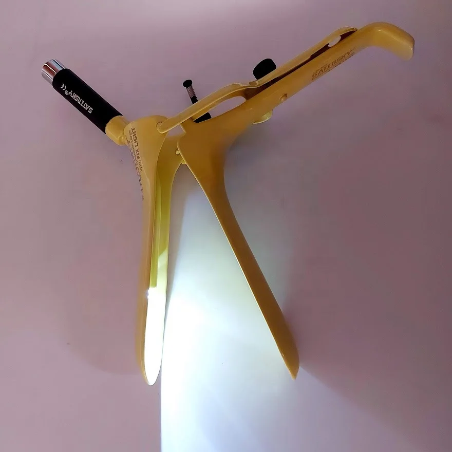2022 New Electro Coated Vaginal Speculum 35mm X 89mm LED Shadowless Bright Light Source Gynecology Stainless Steel Tool