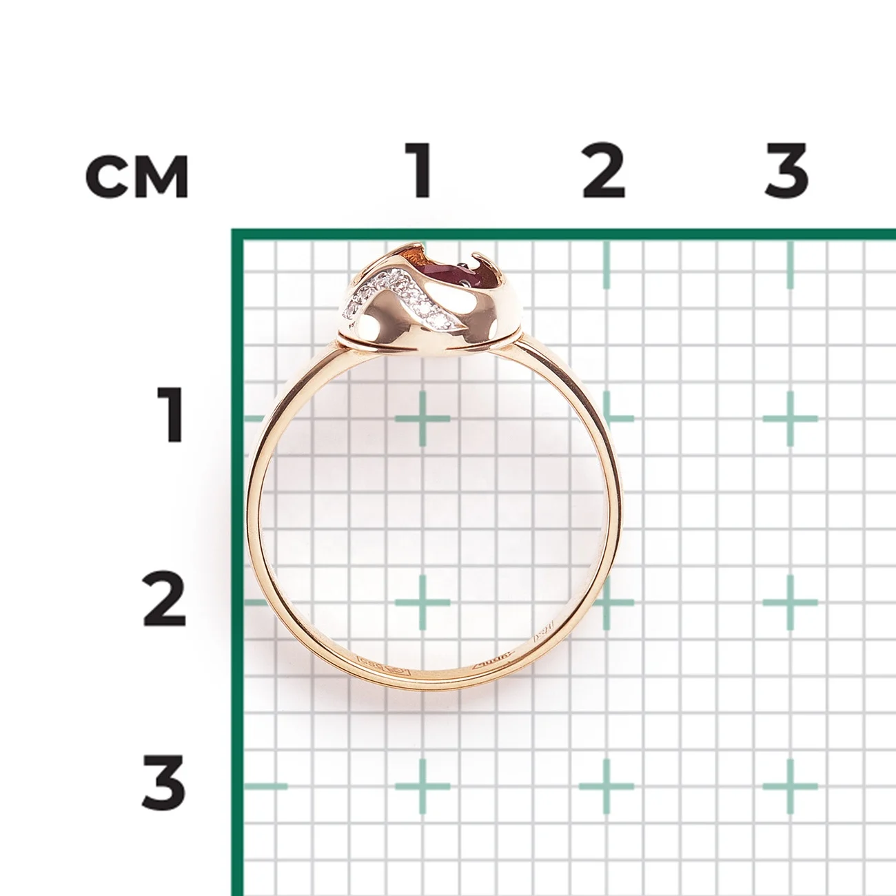 Stylish Charm Ring 14K Yellow Rose White Gold Ruby Diamond Custom Personalized OEM ODM Jewelry