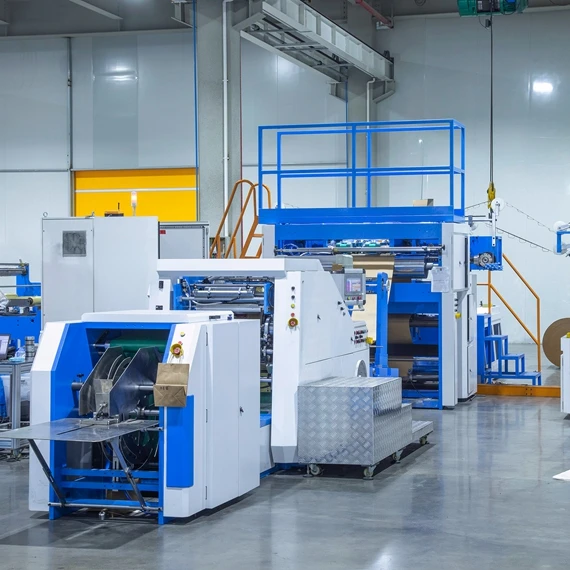 High technology square bottom kraft paper bag making machine with handle online making china factory