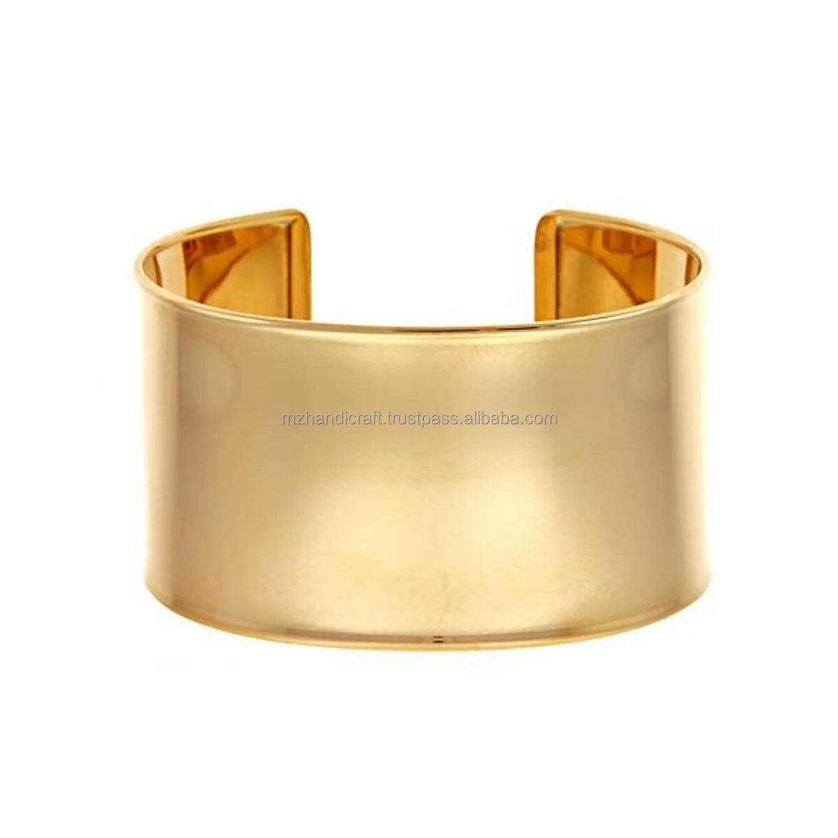 Jewelry wholesale high polished or Brushed finish brass cuff bracelet blanks ,plain bangle for Women