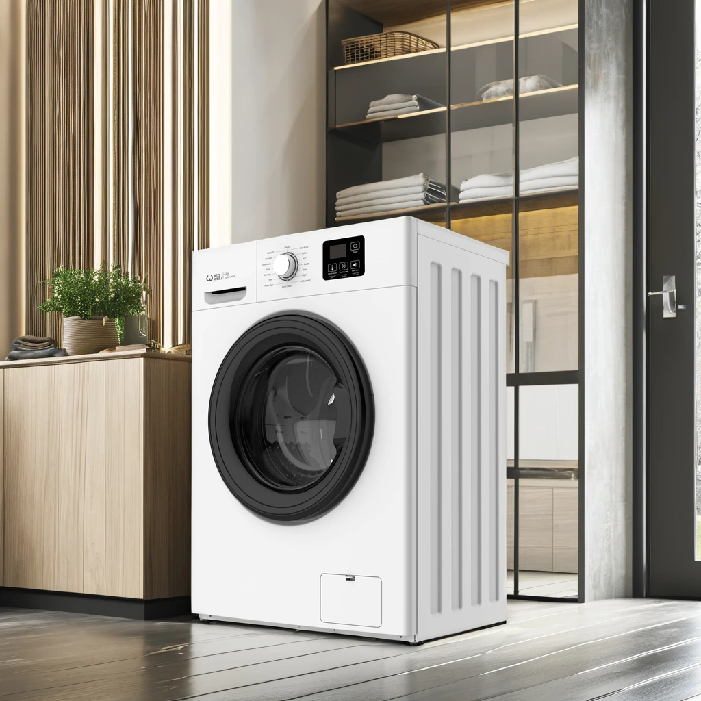 Electric Smart Front-Load Washing Machines for Household and Hotel Use Single Tub Stainless Steel and Plastic Housing