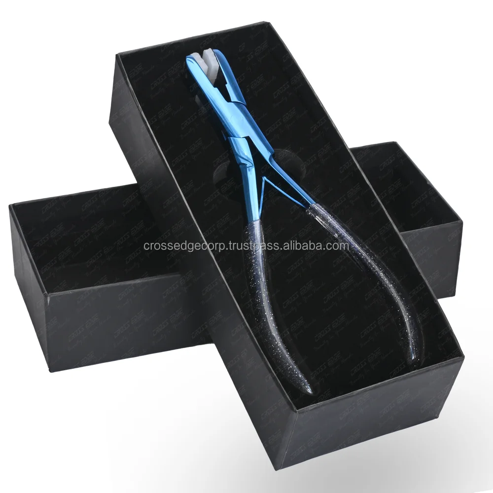  Клещи для наращивания волос оптом двусторонние белые накладки инструменты