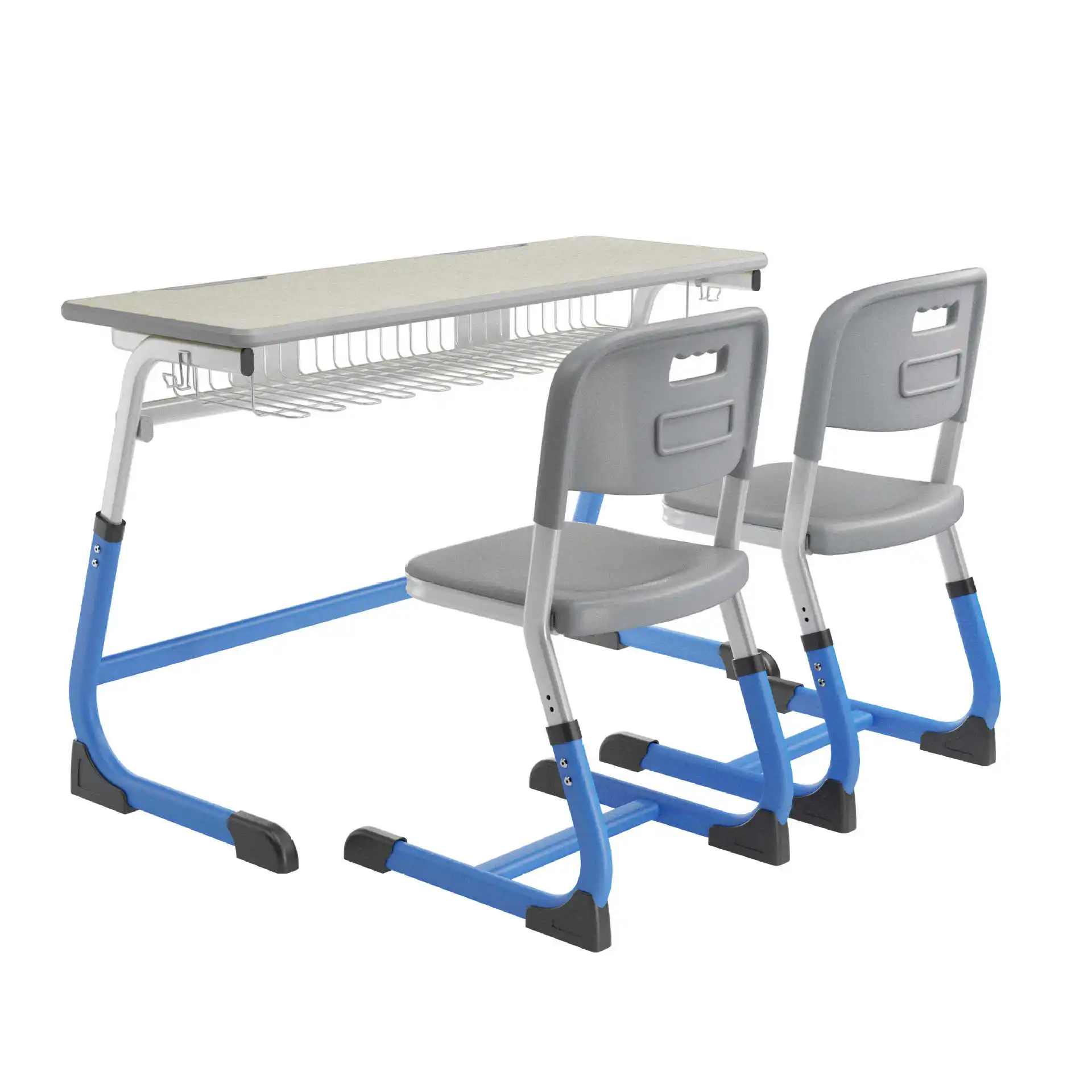 Ekintop Factory Price School Furniture Classroom Student Double Table And Chair School Sets For Student Classroom