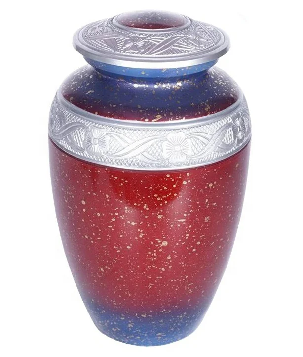 AMERICAN TWO TONE  MARBLE ABS PLASTIC CREMATION URN FOR HUMAN ASHES