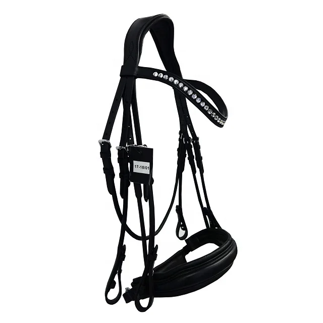 Straight Headpiece bridle crystal decorative.