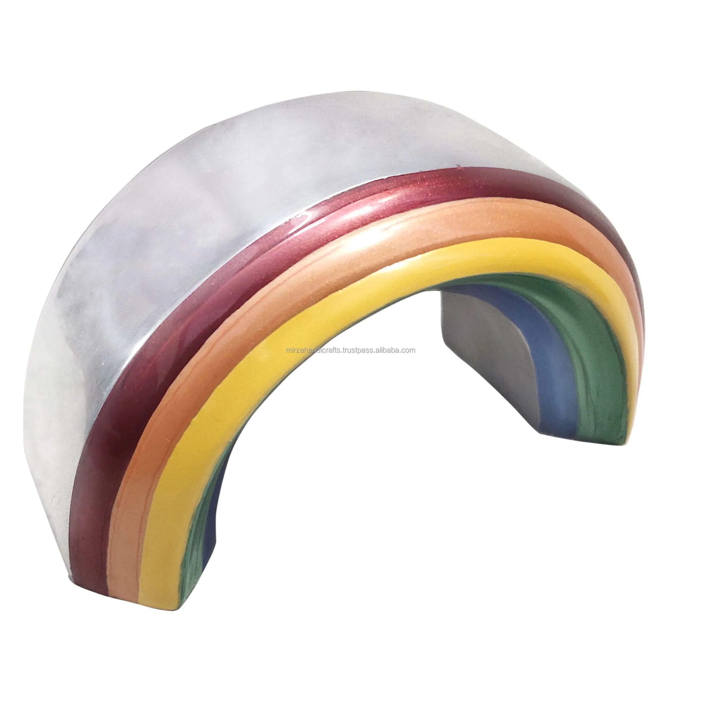 Adult Funeral Memorial Rainbow Cremation Urns for Human Ashes Brass Handcrafted Urn