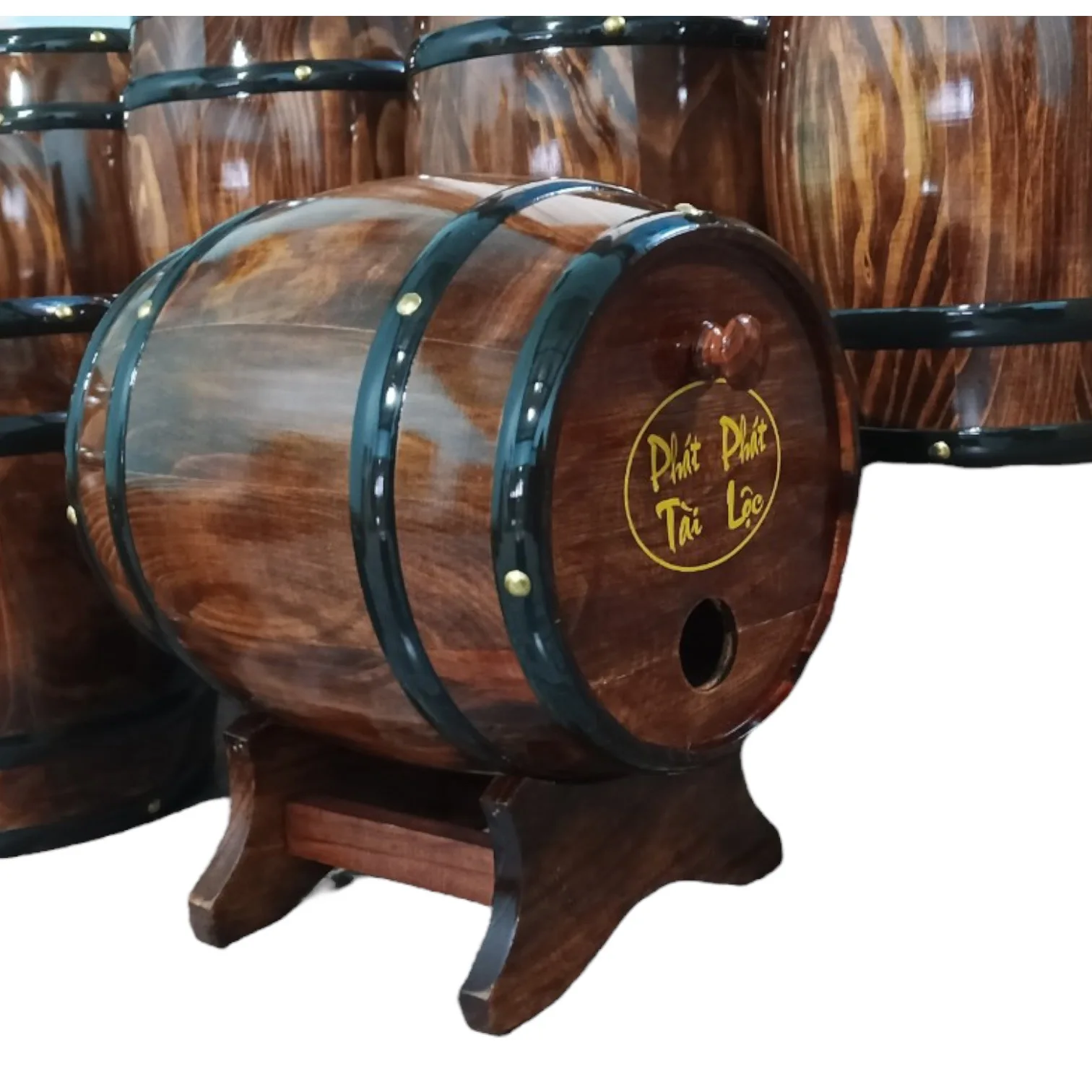 Custom Solid Pine Wooden Wine Barrel For Whiskey Rum Bourbon Tequila Beer Wood Barrel For Wine Made In Vietnam Factory OEM/ODM