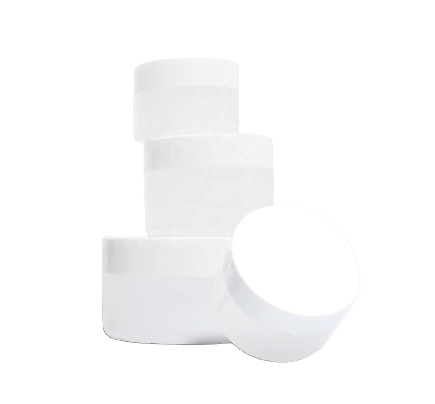 15ml-250ml PP Pure White Natural Color Plastic Single-wall Cream Jar with PP Cap Lid (TA-PP Series)