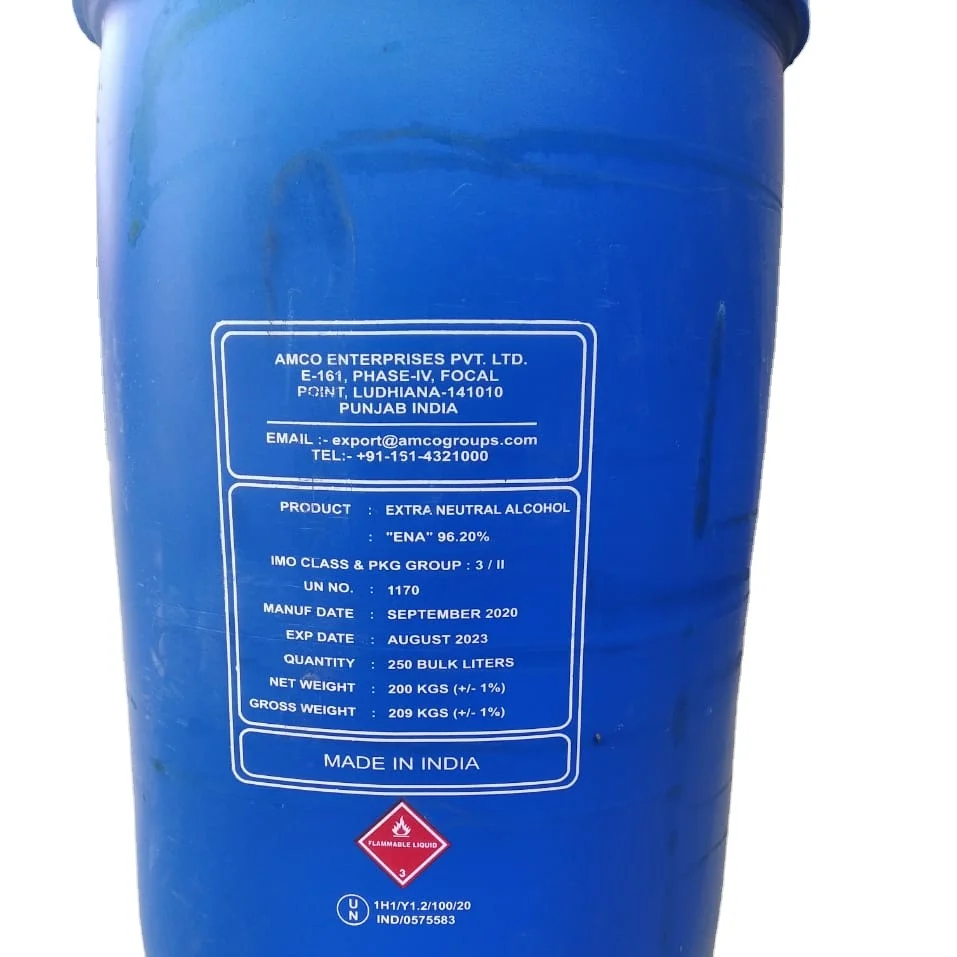 
Ethyl Alcohol 96% ENA with high standard and safest delivery 