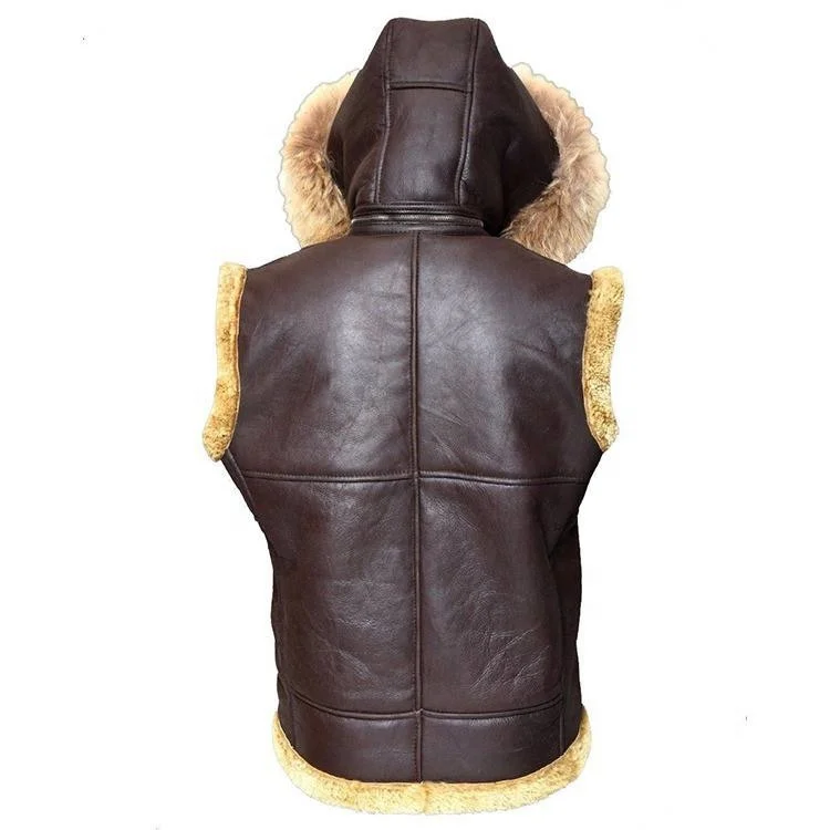 Winter Mens Leather Vest Red High Quality Womens Leather Vests Custom Factory Wholesale OEM