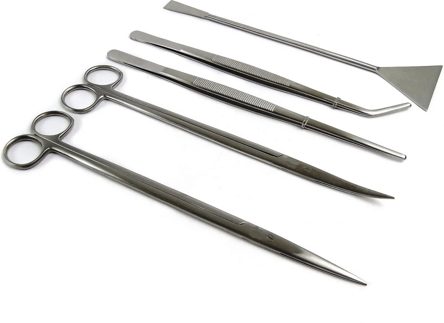  Набор инструментов для аквариума 5 в 1 из нержавеющей стали Пинцет водных растений ножничный шпатель инструменты