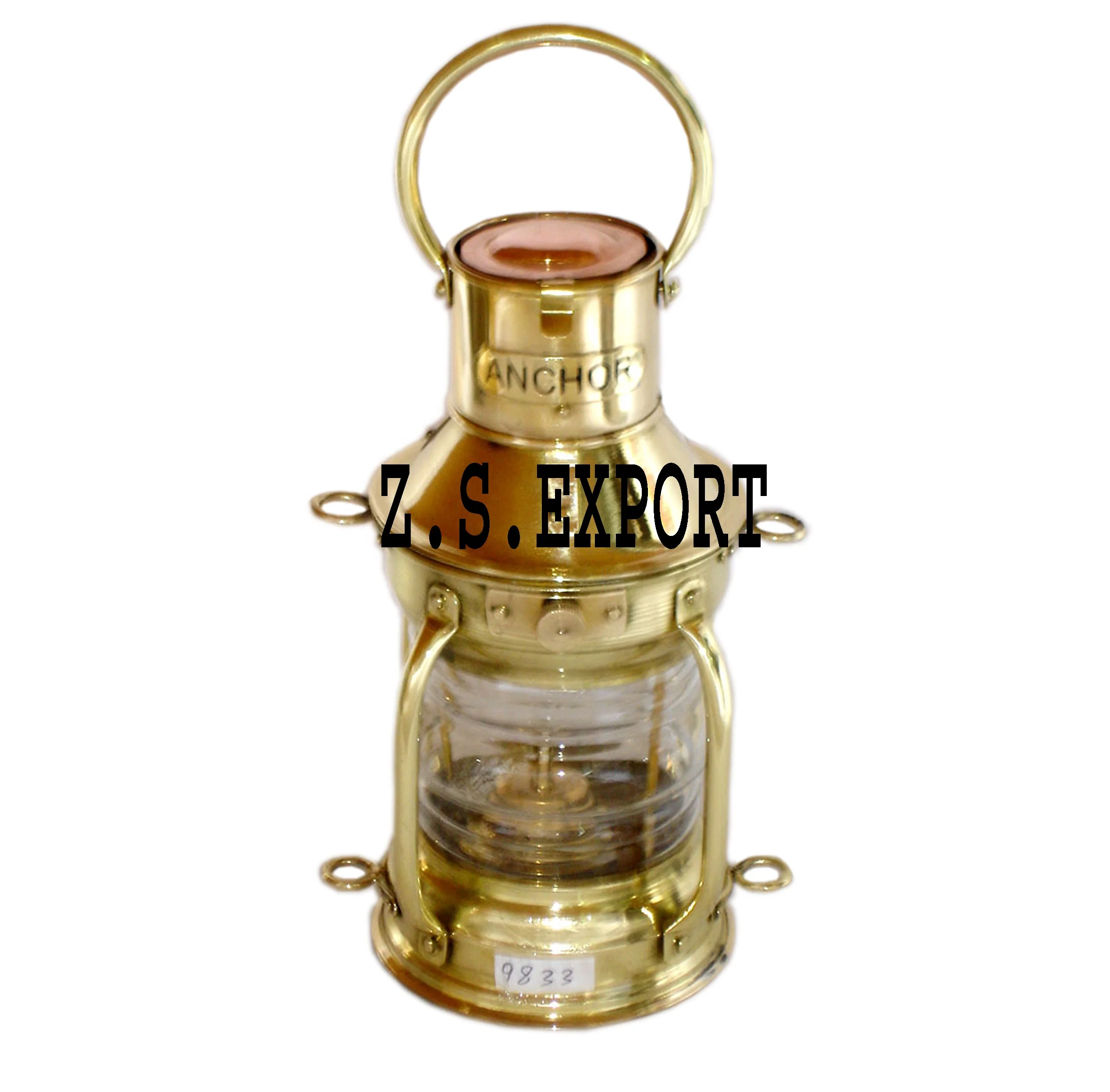 Trendy Brass Oil Lamp Stylish Shiny Finishing Design Emergency Kerosene Lantern Metal Hanging And Outdoor Champing Lamps