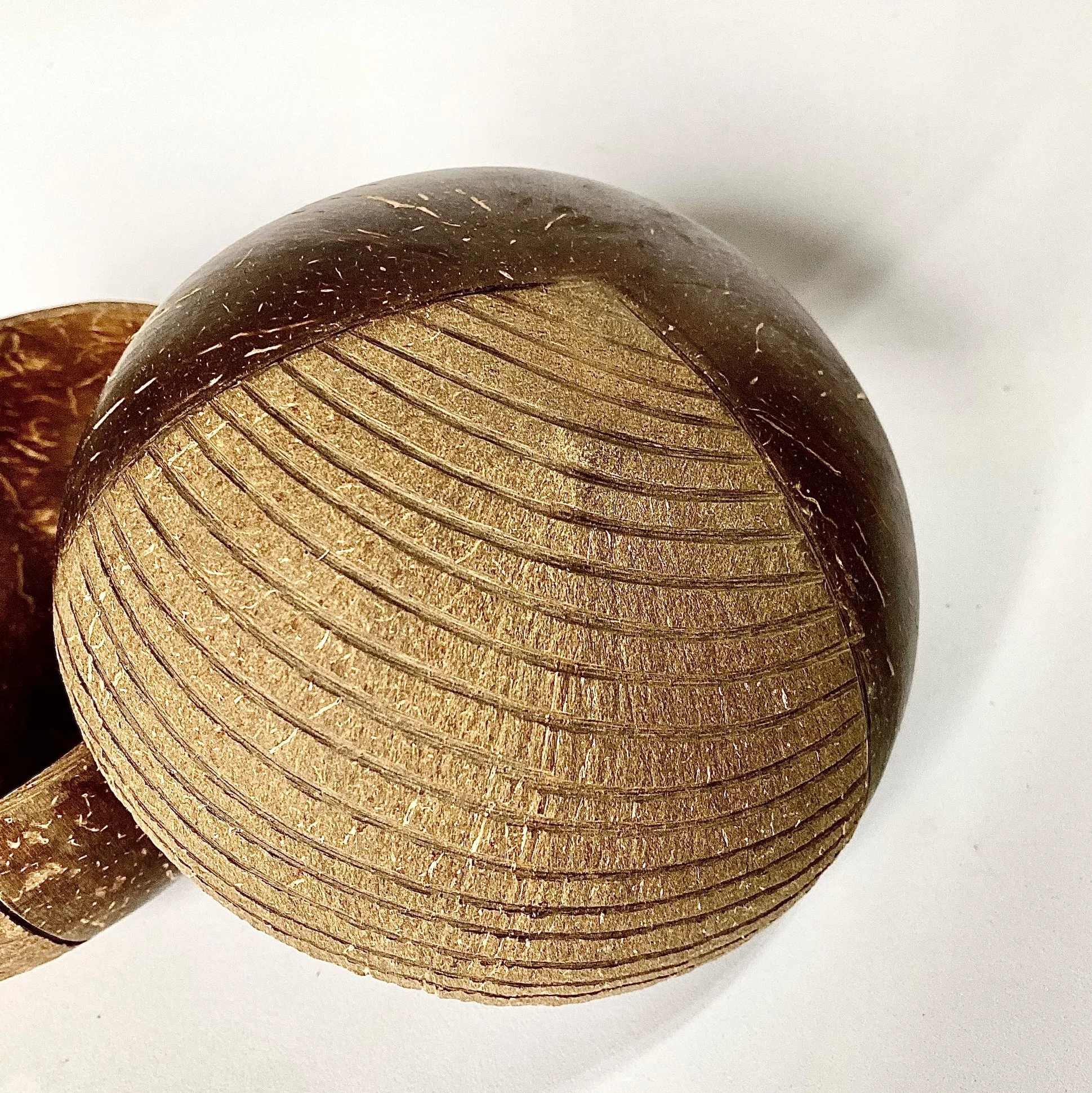 Кокосовые чаши ручной работы в стиле бохо с полосатым рисунком для конфет фруктов чаша Хэллоуин Кокосовая Скорлупа деревянная упаковка под заказ допустима> 10