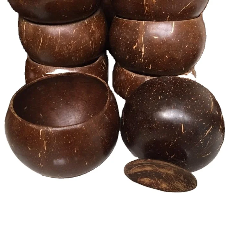 Cheap price Vietnam 100% organic coconut shell bowl finished coconut oil