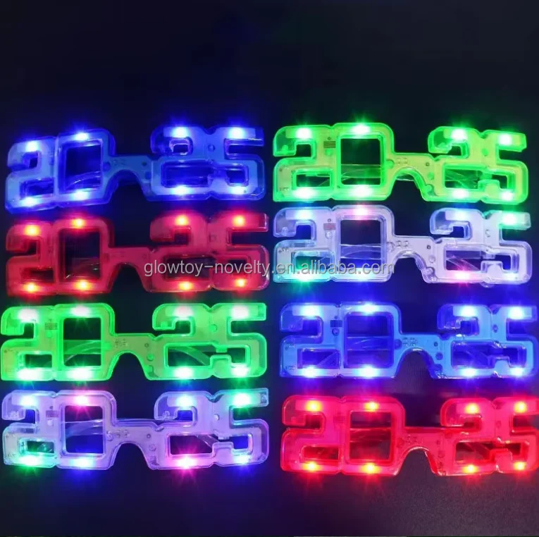 Holiday Shutter Shades Neon EL Wire LED Flashing Glasses Light Up Glasses Cold Light Luminous Club Concert Party Glasses