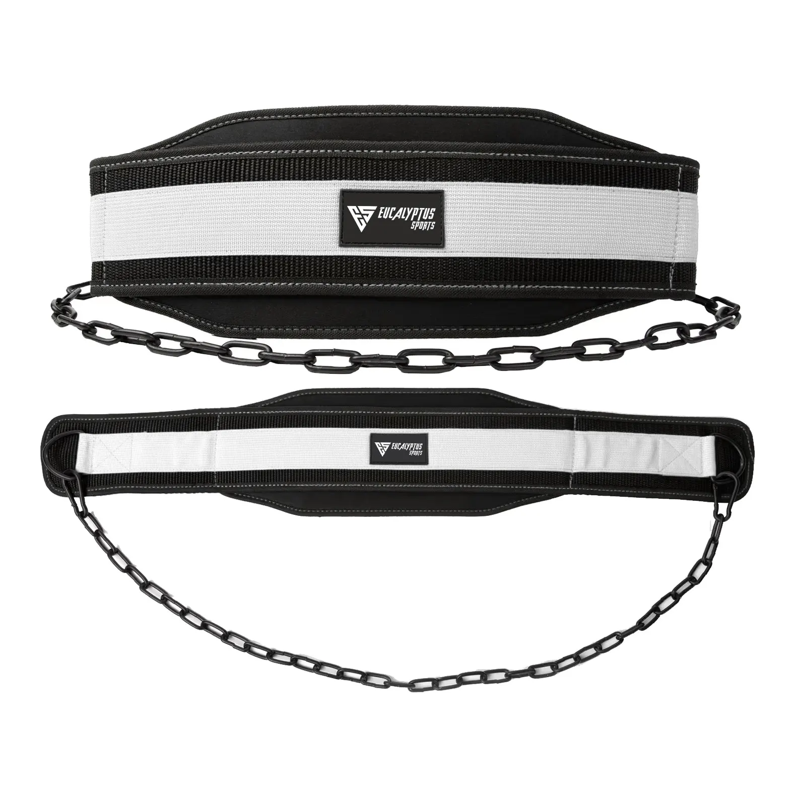 High-Quality Neoprene Dip Belts Matt Black Heavy Duty Steel Chain Weight Training Dip Belt With Custom Private Logo Design