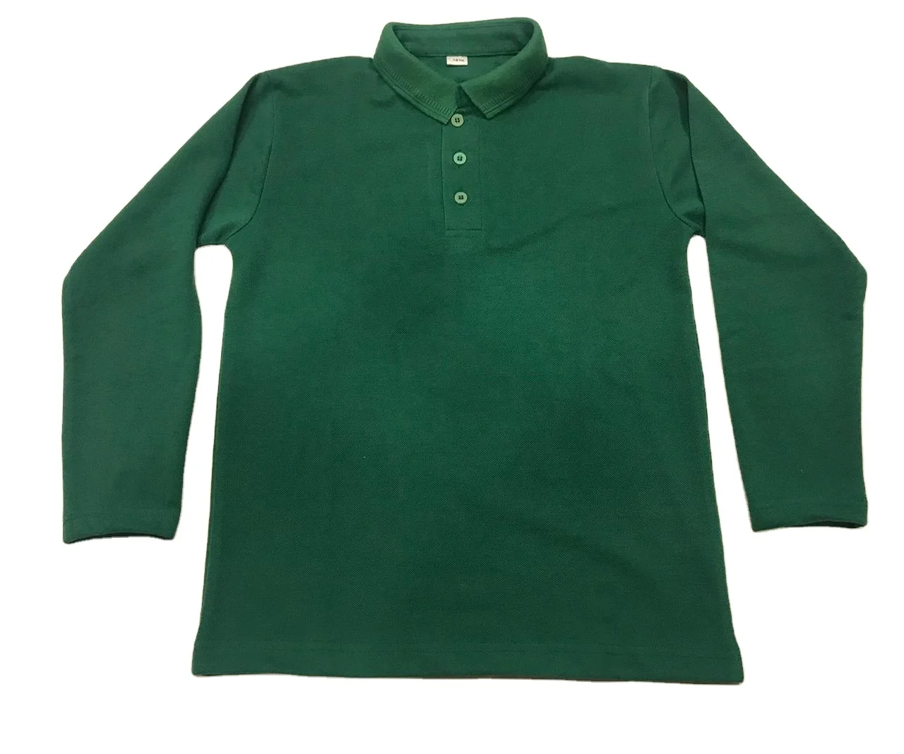 Custom Logo Long Sleeve Uniform Blue T-shirt For School Student Clothing Boys and Girls Polo Shirts