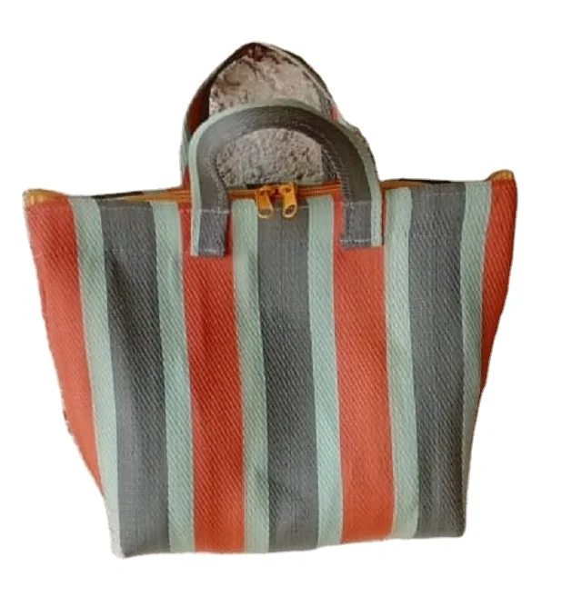 PLASTIC RECYCLED POLYPROPYLENE SHOPPING BAG can be customized designs styles sizes manufactured in India Mumbai  exports