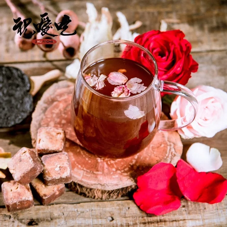 Taiwan rose brown cube instant floral tea