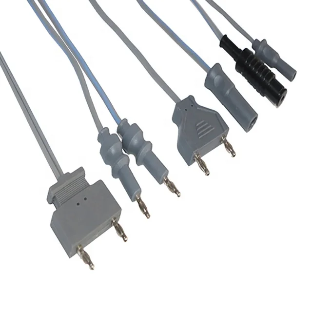 New Arrival 2023 Premium Quality Electrosurgery Diathermy Bipolar Cable Flat Plug Safety Simons Sutter T Series ACC