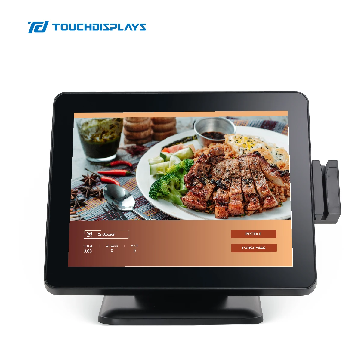 15 inch smart Android POS stylish ultra thin touch all in one fast food orderding pos machine