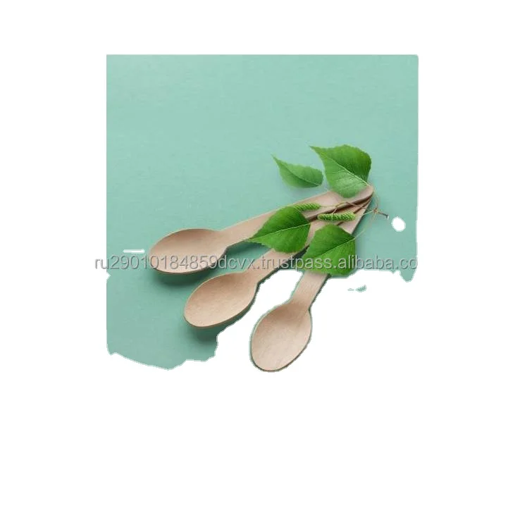 Wholesale wooden disposable spoons environmentally friendly not require special disposal wholesale price