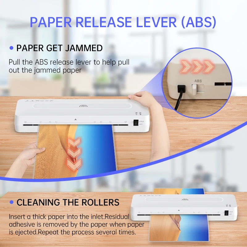 FN335 Bright Office School Hot Cold Laminator A3 A4 with Paper Trimmer