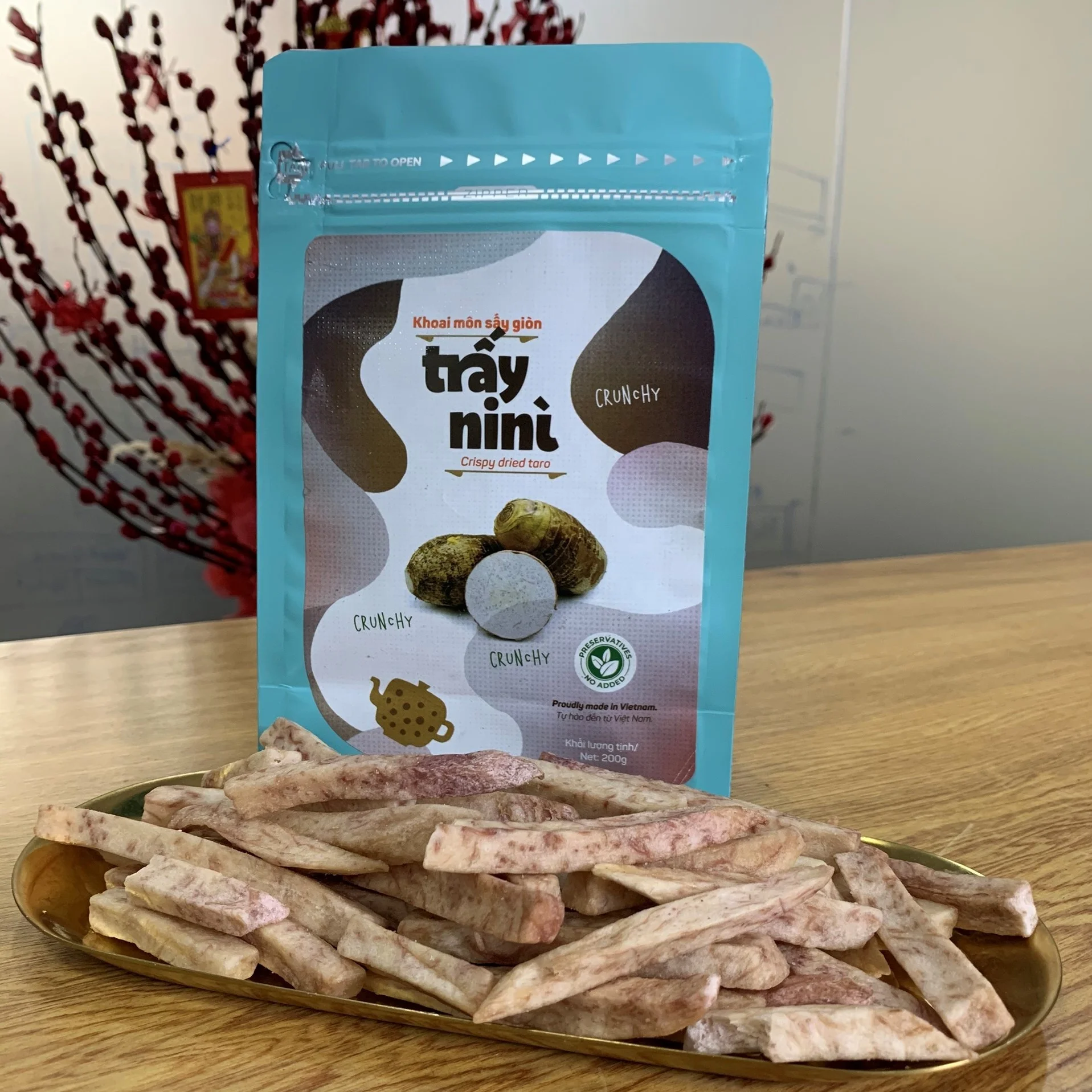 Bulk Dried Taro Root Crispy Snack Slice Nature Tasty Hight Quality Best Price Made in Vietnam