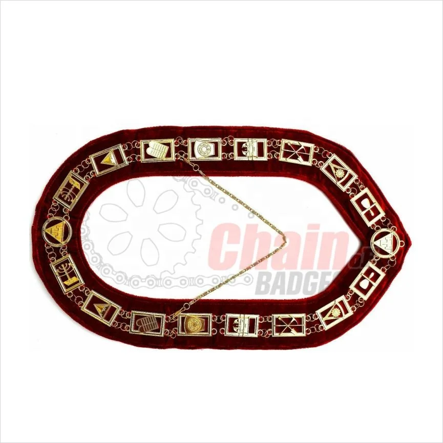 Высококачественный ошейник-цепочка freemason латунный и цинковый сплав Золотой/Серебряный в соответствии с требованиями заказчика